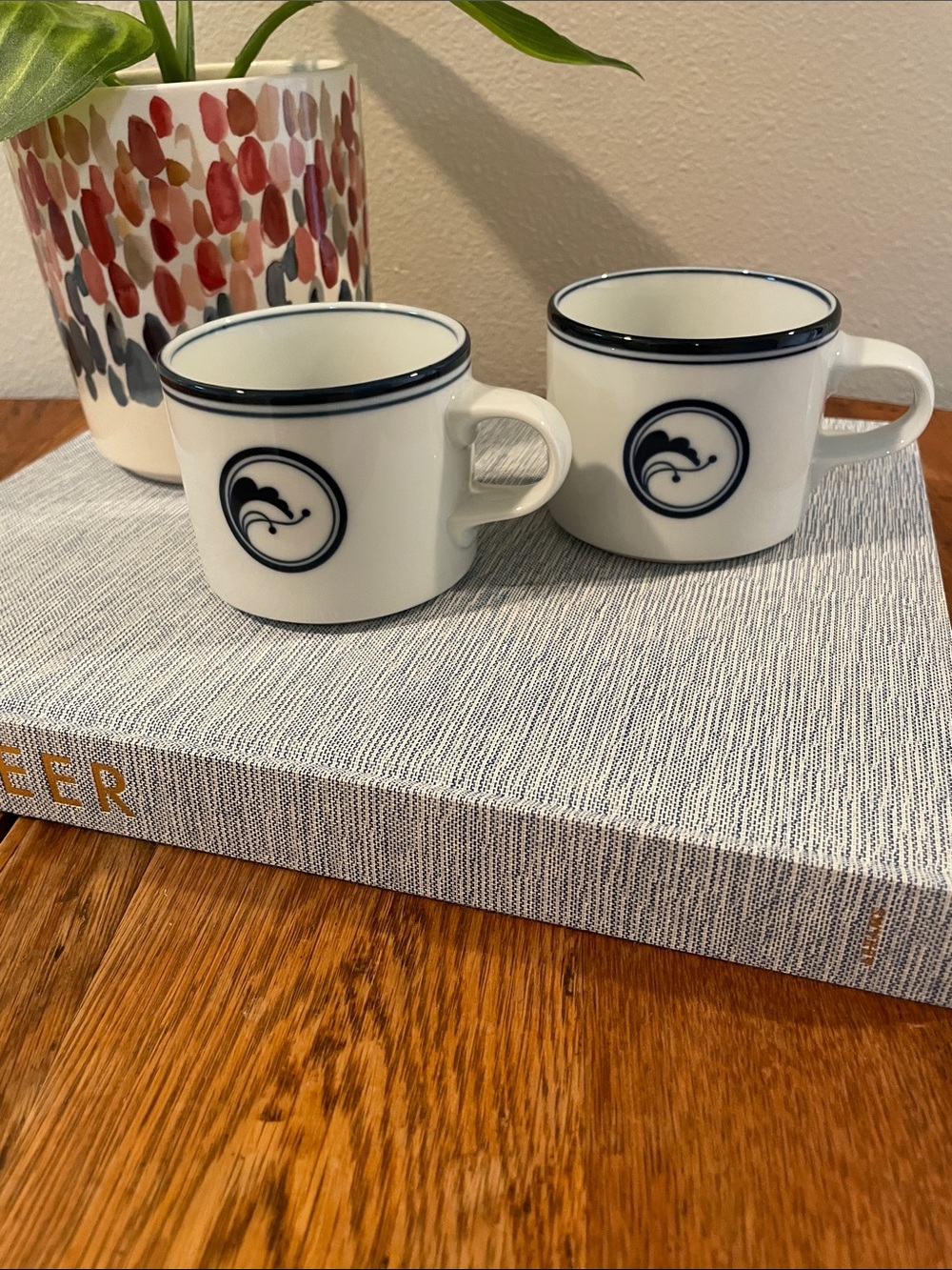Vintage Dansk Porcelain Cups – Set of 2 – Flora Juniper